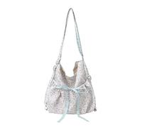 Wdbild Stylish Floral Pattern Convertible Shoulder Backpack Spacious Student Bag With Adjustable Strap Comfortable Daily Use Large Capacity Nylon Backpack For Students