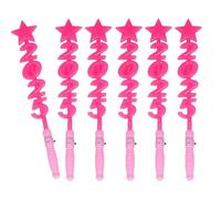 Wdbild Stylish Glowing Sticks With Secure Lanyards Mixed Variety Color 6 Pack Portable For Birthday And Festival Accessories