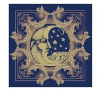 Wdbild Tarots Tablecloth Multifunction Divinations Table Cloth 50x50/60x60/75x75cm Board Game Oracles Card Pad Runes Table Mat Telling Mat Cloth
