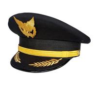 Wdbild Top Hat, Captain Uniform Captain Hat for Adult Captain Party Cosplay Costume Masquerades Captain Hats for Halloween Party