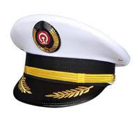 Wdbild Top Hat, Captain Uniform Captain Hat for Adult Captain Party Cosplay Costume Masquerades Captain Hats for Halloween Party