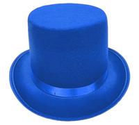 Wdbild Top Hat, Roll Brims Tall Top Hat for Adult Bowlers Magicians Hats Halloween Party Hats Cosplay Costume Stage Show Headwear