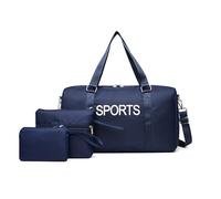 Wdbild Travel Bag, 3pcs Fashionable Travel Shoulder Bag Set with Letter Print Large Capacity Fitness Gym Bags Nylon Sports Handbag
