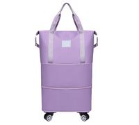 Wdbild Travel Bag, Expandable Wheeled Duffle Bag for Travel and Sports with Dry Wet Separation Water Resistant Foldable Luggage Bag Unisex