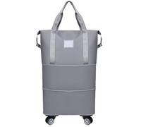 Wdbild Travel Bag, Expandable Wheeled Duffle Bag for Travel and Sports with Dry Wet Separation Water Resistant Foldable Luggage Bag Unisex