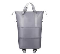 Wdbild Travel Bag, Foldable Large Capacity Travel Bag with Detachable Wheels Waterproof Expandable Roller Luggage Bags for Sports and Trips