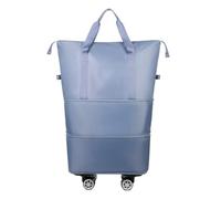 Wdbild Travel Bag, Foldable Large Capacity Travel Bag with Detachable Wheels Waterproof Expandable Roller Luggage Bags for Sports and Trips