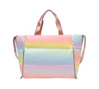 Wdbild Travel Bag, Gym Bag Large Capacity Travel Bags Korean Styles Fitness Bags PU Leather Overnight Shoulder for Daily