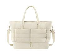 Wdbild Travel Bag, Gym Bag Quilted Shoulder Handbag Overnight Bags Large Capacity Travel Weekends Quilted Fitness Bags Suitcase Handbag