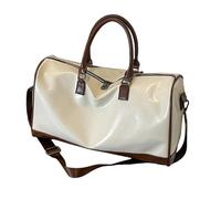 Wdbild Travel Bag, Travel Bag for Women Men PU Leather Fitness Bags Large Capacity Overnight Shoulder Business Trip Weekends Bags