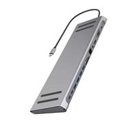 Wdbild Type C Hubs 14 In 1 USB C Docking Station Adapter With HDMIs VGA Ethernet USB Port For Enhances Productivity