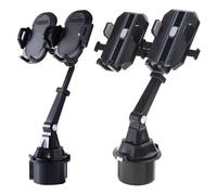 Wdbild Unique Double Car Phone Clip Holders Stand With Cable Clips Cradles Easy Car Accessories