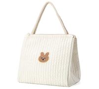 Wdbild Upgrades Baby Hand Bag Bear Pattern Contemporary Bag With Strollers Attachments Option For Active Parents Adjustable Strap Diaper