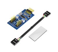 Wdbild USB 2.0 9Pin To Double Port Adapter 9Pin Extension Card Connection For PC Mainboard Connection And Expansion