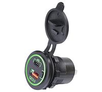 Wdbild USB C Car USB Outlet For Car Marine Truck MODIFIED 12V/24V QC3.0 PD Fast Charging Power Adapter