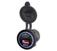Wdbild USB C Car USB Outlet For Car Marine Truck MODIFIED 12V/24V QC3.0 PD Fast Charging Power Adapter