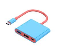 Wdbild USB C Docking Station Video Adapter With HDTV USB3.0 USB C Port For Game Console HDTV Dock Station Gaming