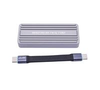 Wdbild USB C Solid Disk Enclosure For Double Protocols 2242 2280 Aluminum Toolless Installation Supports Up To 4TB 20Gbps SSD Storage Case