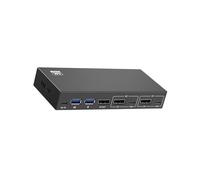 Wdbild USB KVM Switcher DisplayPort 2 IN 1 Out Mixed Inputs 2 Port 4K@144Hz Share 1 Monitor For PC Laptop Sharing Keyboards Heat Dissipation Switcher