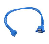 Wdbild USB3.0 Motherboard USB Double Connector Female To Female Extender Adapter 20 Pin Header Extension Adapter Cable Front Panel USB Adapter