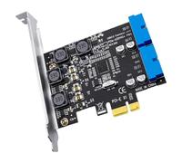Wdbild USB3.0 PCIe Card 4 Port PCIE To USB3.0 Expansion Adapter Internal USB Expansion Card With 0.6m Extension Cable For PC Optical Drive Bay Converter