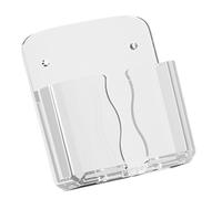Wdbild Wall Phone Holder Bracket Clear Strong Adhesive Design For Home & Workplace With Charging Hole And Remote Control Stand Living Room Phone Stand