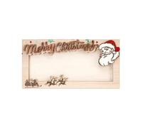 Wdbild Wallet, Christmas Money Holder Wood Cash Envelope Stylish Wallet Festive Money Clip for Holiday Parties and Gatherings