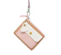 Wdbild Wallet, Multipurpose PU Leather Coin Purse Key Holder Bag for Women Girl Elegant Contrast Color Card Holder Small Wallet Pouches