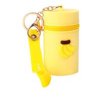 Wdbild Wallet, Portable Silicone Coin Pouches with Keychain Cartoon Lipstick Case Change Holder Bag for Women and Girls