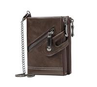 Wdbild Wallet, Stylish Men Short Wallet Blocking PU Leather Coin Purse Convenient for Various Occasion