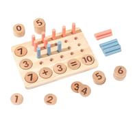 Wdbild Wood Counting Peg Board Math Manipulative Set For Enhancing Children Logical Thinking Ability Hand Skill Training Toy Wood Counting Pegboard