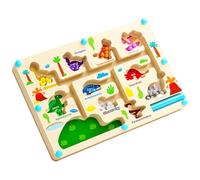 Wdbild Wood Number Mazes Learning Game For Kids Ages 3+ Educational Toy Tracing Numbers Mazes Counting Board Fine Motor Skills Learning Toy