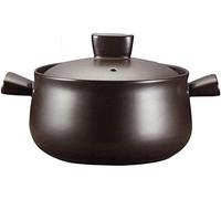 WDCDYQDH Clay Casserole Pot Terracotta Stew Ceramic - High Temperature Resistance Uniform Heating And Taste Retention-capacity 3500ml_zwart (zwart Capacity 6000m 1500ml)
