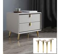 WDCDYQDH Furniture Legs Tapered Sofa X4 Metal Feet Tv/bathroom Cabinet/coffee Table Modern Bed Heavy (load 1000kg) zwart-straight-15cm/6in (b+g Straight) (Goud Oblique)