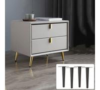 WDCDYQDH Furniture Legs Tapered Sofa X4 Metal Feet Tv/bathroom Cabinet/coffee Table Modern Bed Heavy (load 1000kg) zwart-straight-15cm/6in (b+g Straight) (zwart