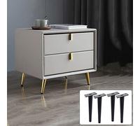 WDCDYQDH Furniture Legs Tapered Sofa X4 Metal Feet Tv/bathroom Cabinet/coffee Table Modern Bed Heavy (load 1000kg) zwart-straight-15cm/6in (b+g Straight) (zwart Oblique)