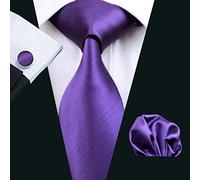 WDCDYQDH Men's Ties Solid Silk Jacquard Woven Tie Handkerchief Cufflinks Set Men Formal WParty Business (Color: A, Size: One Size) (A One Size)