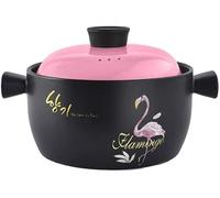 WDCDYQDH Terracotta Casserole Pot Stew Ceramic Clay - High Temperature Cooking Heat Storage And Energy Saving Upgrade Delicious-capacity 5l_d (is Capacity 4l)