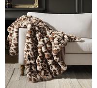 WDCOZY Cheetah Leopard Print Bubble Throw Blanket, Luxury Faux Rabbit Fur Mink Plush Throw for Couch, Sofa and Bed, Soft Fluffy Fuzzy Cozy Blanket for Women, Thick and Warm, 50x60 inches, 950 GSM