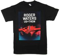 WDCzzFD 2688 Roger Waters Us and Them Front Print Black T Shirt New Merch Tour(Medium)