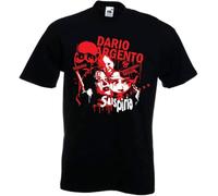 WDCzzFD Dario Argento T Shirt Inferno Deep Red Rare DVD Film Signed Suspiria Tenebrae(Large)