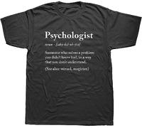 WDCzzFD Funny Dictionary Psychologist Psychology Definition Noun T Shirts Graphic Cotton Streetwear Short Sleeve T-Shirt Men Black(Small)