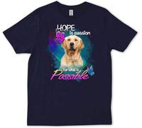 WDCzzFD Funny Golden Retriever Owner Fur Mom Dad Gift T-Shirt Top Navy(X-Large)