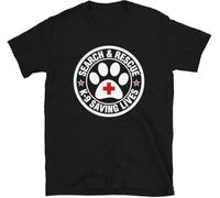 WDCzzFD K-9 Unit Search & Rescue Recovery Saving Lives Police Training Dogs Canine Explosives Detection T-Shirt(Small)