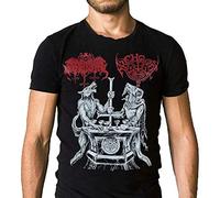 WDCzzFD Men's Archgoat Satanic Warmaster Lux Satanae 13 Hymns of Finnish Devil Worship T-Shirt(X-Large)