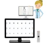 WDDEYYDS 18.5/21.5 Inch Electronic Eye Test Chart, CE LED Vision Acuity System with Multiple Visual Objectives, Adjustable Distance 1-6m, Professional Optometric Equipment for Ophthalmology 18.5in