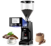 WDDEYYDS 250G/750G Electric Coffee Grinder with 60mm Flat Burr & 19 Adjustable Grind Settings - Digital Timer, Anti-Static, Ideal for Espresso, Drip & Cold Brew 1500ml-Black
