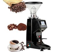 WDDEYYDS Commercial-Grade 60mm Flat Burr Coffee Grinder - 19 Precision Grind Settings + Digital Timer Display, 250W Motor, Ideal for Espresso, Drip & Cold Brew 500ml-Black