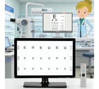 WDDEYYDS Digital Optotype Chart with 18.5/21.5 Inch LED Screen, Remote Control Visual Acuity Tester, CE Certified Eye Exam Monitor for Optometrists, Multi-Mode Display & Polarized Panel 21.5in