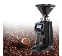 WDDEYYDS Flat Burr Coffee Grinder with 19 Speed Settings & LED Touch Screen - Anti-Static, Stainless Steel, Perfect for Espresso, Drip, Cold Brew & French Press 500ml-Black